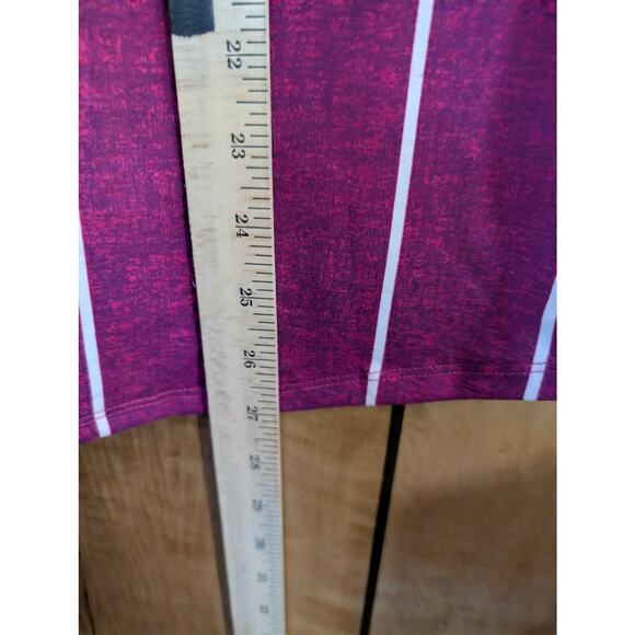 Lularoe Tank Top Plus Size 3X XXX Pullover Shirt Purple White Sleeveless Cami - Picture 6 of 7